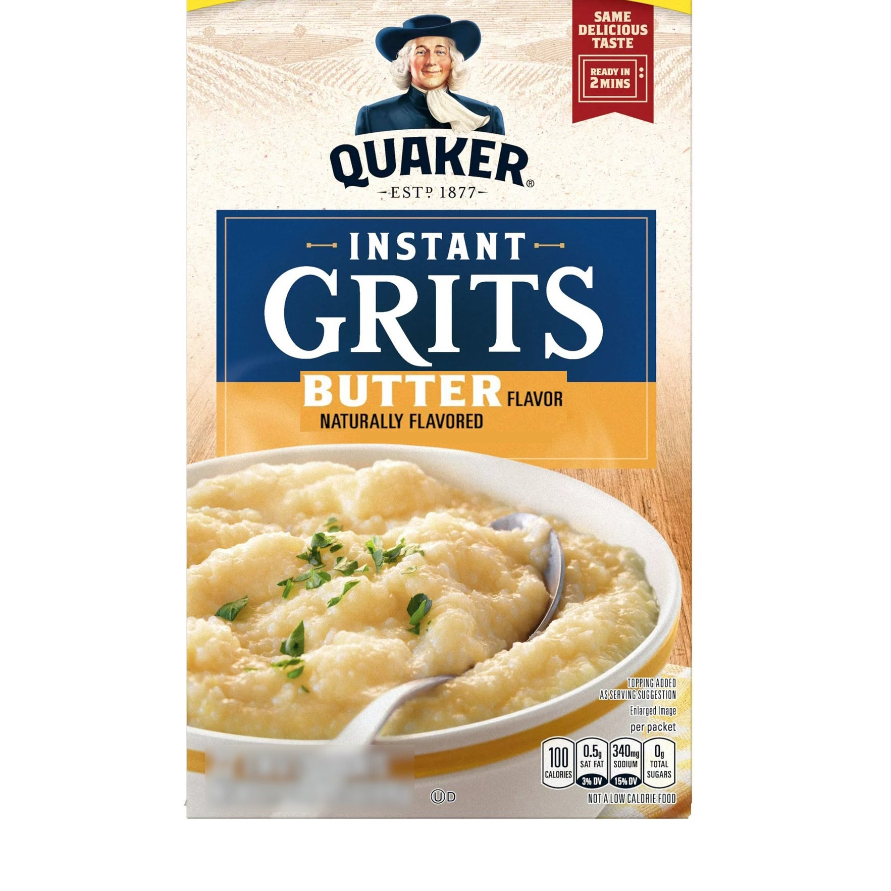 Quaker Instant Grits Packet Butter Flavor, 1 oz Triple Crown Outfitters