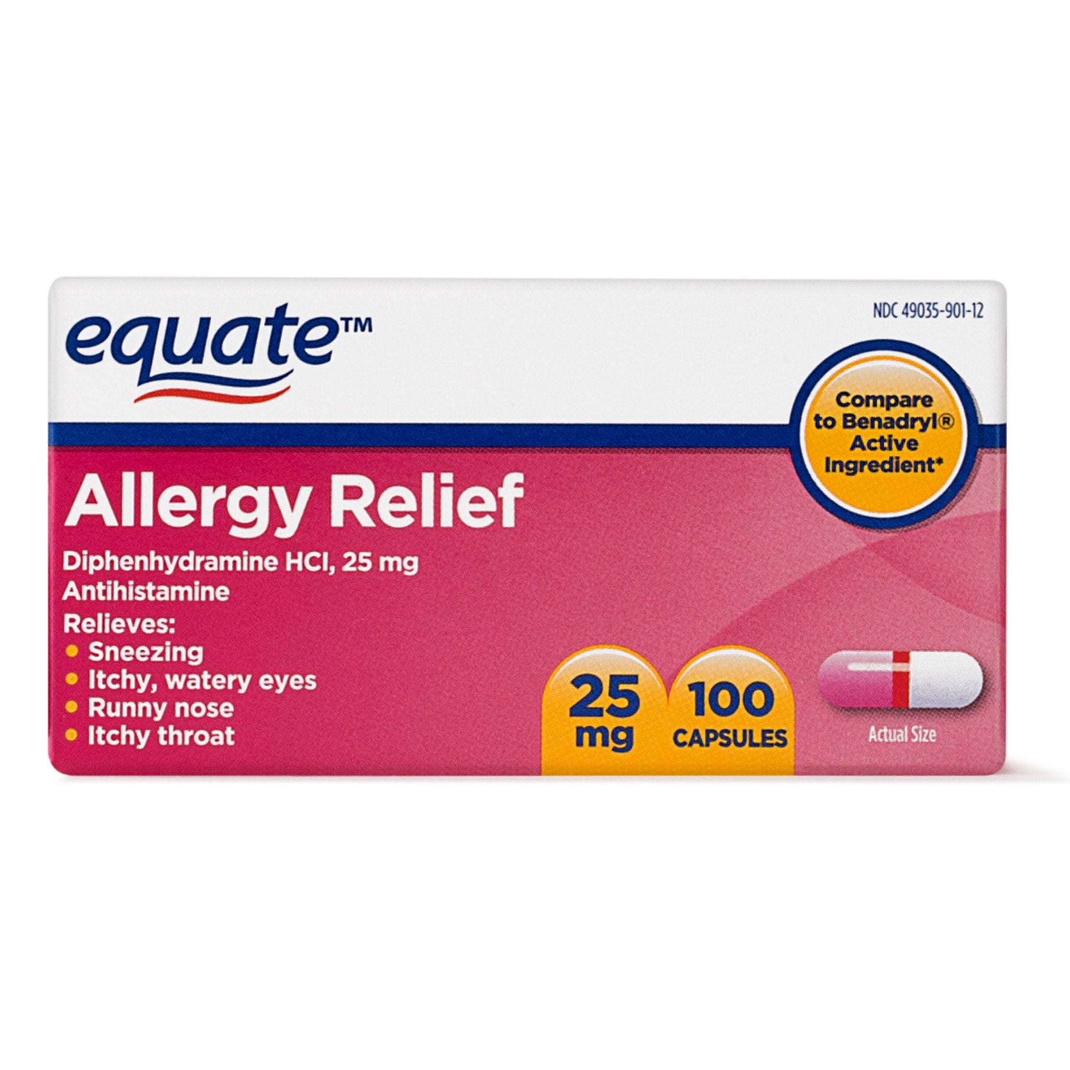 Equate Allergy Relief to Benadryl) Triple Crown Outfitters